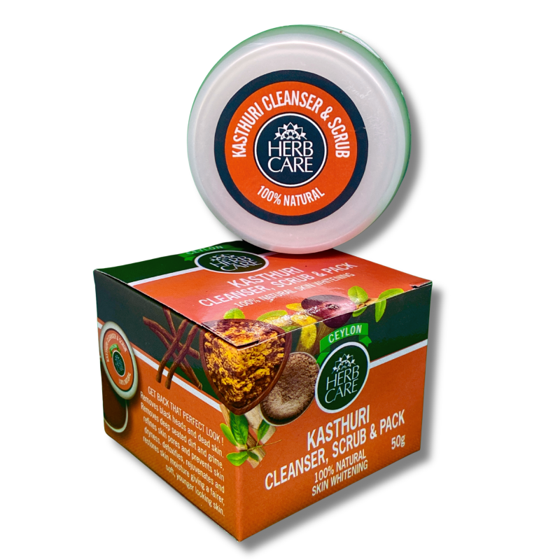 HERB CARE KASTHURI CLEANSER, SCRUB & PACK